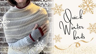 Quick Winter Knitting Projects Saturday Shrug winter christmashomedecor knitting fashionover50 [upl. by Schertz225]