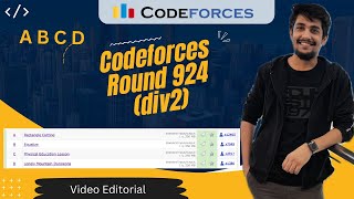 Codeforces Round 924 Div 2  A B C D  Video Editorial [upl. by Lindon]