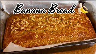 Easiest Banana Bread Recipe 🍌No Mixer [upl. by Rolph]