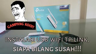 Instalasi amp tutorial pemasangan wifi usb tplink TLWN722N part 2 [upl. by Aneeroc]