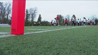 Highland Elementary students have fun for a good cause in 4th annual Turkey Bowl [upl. by Jeraldine]