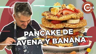 Cómo hacer PANCAKE DE AVENA Y BANANA [upl. by Birecree318]