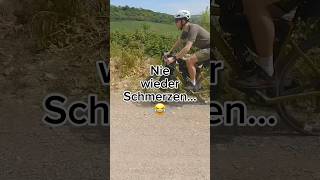 Nie wieder Po Schmerzen 😂🍑 bikepacking gravelbike bike [upl. by Artie]