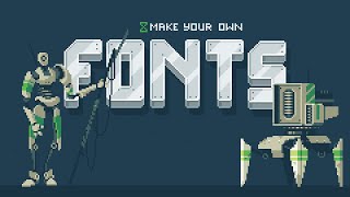 How to make Pixel Art Fonts [upl. by Spurgeon]