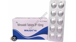 MINJUV 10 Tablets Minoxidil Tablets IP 10mg [upl. by Noroj]