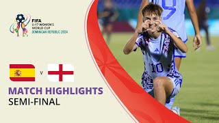 HIGHLIGHTS Spain v England  FIFA U17 Women’s World Cup 2024 [upl. by Etoile]