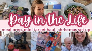 MOM OF 4 DITL  MEAL PREP MINI TARGET HAUL CHRISTMAS SET UP [upl. by Cresa332]