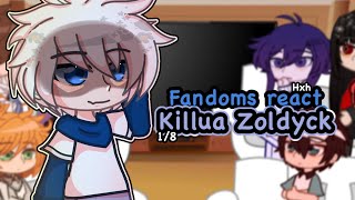 Fandoms react to each other Killua Zoldyck  18  hxh  gcrv  popular 2020 fandoms ver [upl. by Carmelia599]