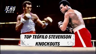 Top Teófilo Stevenson 🇨🇺 KNOCKOUTS [upl. by Einavoj]