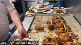 kurdische hochzeit essen 1500 Portionen Hähnchenfleisch Lammfleisch mit verschiedene Salate🎉🤭 [upl. by Soirtimid189]