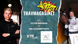 V75 Tips Kalmar 236 ∣ JACKPOT ∣ Travmagasinet med Bergman amp Robertsson [upl. by Airebma]