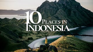 10 Amazing Places to Visit in Indonesia 🇮🇩  Indonesia Travel Video [upl. by Myles]