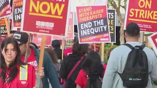 Kaiser Permanente mental health workers strike [upl. by Steinman]