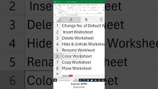 Rename Color Copy Sheets in MS Excel learning excel microsoftlearning microsoftexcel tips [upl. by Dahlstrom]