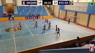 AREQUIPA vs PIO XII damas U14 Liga Arequipa 2024 Torneo Clausura handballArequipa HSCA [upl. by Gwenora647]