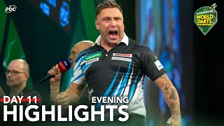 BIG UPSET Day 11 Evening Highlights  202324 Paddy Power World Darts Championship [upl. by Eelitan]