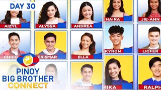 Day 30 3rd Nomination Night Official Tally Of Votes  PBB Connect [upl. by Nnaaras]