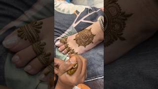 Simple feet mehndi signature design kpmehandiart henna mehndidesignhennaart mehandi [upl. by Atiniuq]