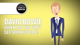 David Bowie Recalls First Time Seeing Bruce Springsteen Perform Radiocom Minimation [upl. by Eaton487]