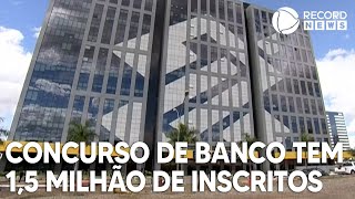 Concurso de banco tem 650 inscritos para cada vaga [upl. by Corell]