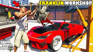 Franklin Planning To Upgrade His New Workshop in Los Santos GTA 5  SHINCHAN and CHOP [upl. by Nnaacissej]