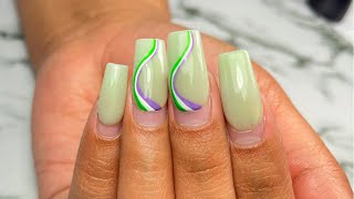 HOW TO Refill a 6 week old set  UPDATED VERSION Acrylic Nails Tutorial [upl. by Pontus315]