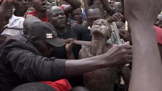 Sacred circumcision ritual in remote corner of Uganda open to public scrutiny for first time [upl. by Hsirt]