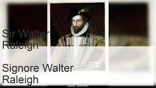 Sir Walter Raleigh Esploratore Inglese Colonia Vicino allIsola di Roanoke [upl. by Ritter398]