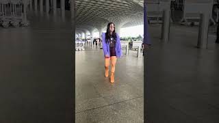 Nikita Gandhi Spotted at Airport  Effortless Travel Style nikitagandhi bollywood spotted [upl. by Selda]