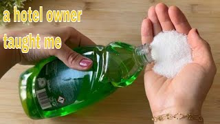 Mix detergent with SALT 😱 You will not believe the incredible result [upl. by Atteynek]