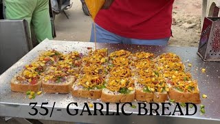 GARLIC BREAD Making Rs 35 😋🥪 Only Apna Pizza Point Mahal Yojana Jaipur Street Food [upl. by Eiramnerual]