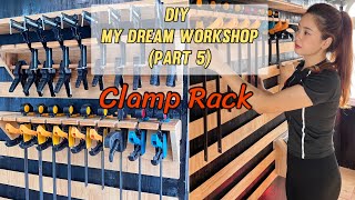 DIY French Cleat Clamp Rack  My Dream Workshop Part 5 [upl. by Dez]