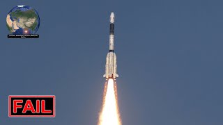 FAILURE GSLV Mk2 3rd stage failure EOS3 satellite lost 11 Aug 2021 [upl. by Ennaimaj]