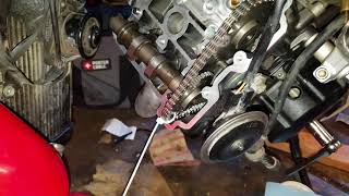 SV650 Valve Adjustment Without Removing Cam Chain Tensioner [upl. by Ahkeber]