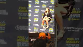 Amanda Serrano vs Yamileth Mercado in LA press conference [upl. by Leisam]