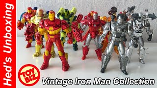 Heds Vintage Iron Man Action Figure Collection by ToyBiz  Review [upl. by Sterrett1]