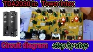 tower intex circuit diagram इंटेक्स होमथिएटर मदरबोर्ड डायग्राम stady [upl. by Attenohs]