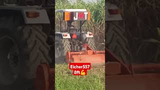 Eicher 557 8ft viralvideos eichertrector tranding farming [upl. by Ylloj]