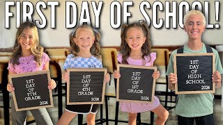 The 1st Day of School 2024 is Here amp Summer Break Is Over  4 Kids at 3 Different Schools [upl. by Akcinehs]