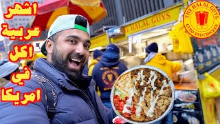 اشهر عربية اكل في امريكا مصرية  تجربة حلال جايز The Halal Guys🔥🔥 [upl. by Appilihp]