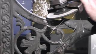 Mig Welding Broken Cast Iron Pt 2 Grinding amp Blending [upl. by Barling138]