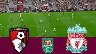 AFC Bournemouth vs Liverpool  Video Game Simulation pes 2021 [upl. by Nauqas162]