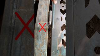 Installation door heavy Hinges  Hinges gap  fabrication tricks and tricks tipsandtricks [upl. by Sessylu443]