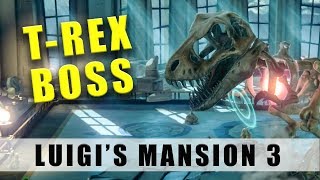 Luigis Mansion 3 TRex boss  How to beat the Floor 9 dinosaur skeleton boss [upl. by Epotimet]