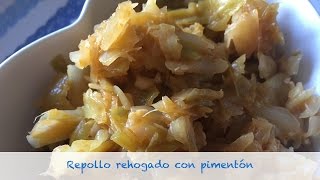 Repollo rehogado con pimentón en thermomix [upl. by Ezmeralda]