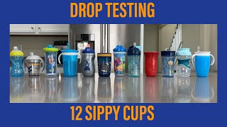 The Most LeakProof and SpillProof Sippy Cup  Drop Testing 12 Sippy Cups [upl. by Pond]