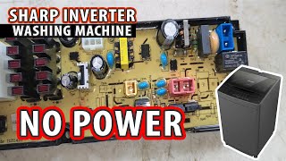 Sharp Inverter Washing Machine NO POWER How to fix [upl. by Aneerahs]