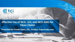 Effective Use of NCD LCD and NCCI Edits for Clean [upl. by Adihsar]