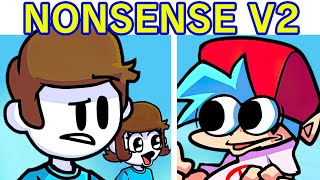 Friday Night Funkin VS Nonsense V2  Cutscenes  A Nonsensical Friday Night FNF Mod Funny Mod [upl. by Annelg959]