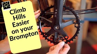 Installing a 39T chainring on a Brompton [upl. by Thgiled595]